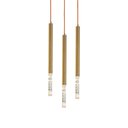 Ver imagem 1 de Lustre Pendente Nordecor Pean 2520 Dourado Led Bivolt