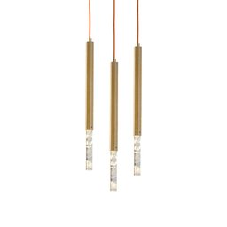 Lustre Pendente Nordecor Pean 2520 Dourado Led Bivolt - 1