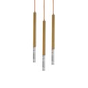 Ver imagem 4 de Lustre Pendente Nordecor Pean 2520 Dourado Led Bivolt