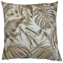 Ver imagem 2 de Kit 3 Capas de Almofada Impermeável Estampa Digital 100% Algodão Folhas Marrom 43cmx43cm