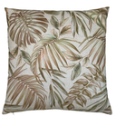 Ver imagem 4 de Kit 3 Capas de Almofada Impermeável Estampa Digital 100% Algodão Folhas Marrom 43cmx43cm