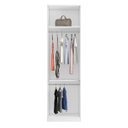 Ver imagem 5 de Guarda Roupa Modular 2 Portas com Prateleiras/cabideiros 90cm Altezza Clean Belmax:branco