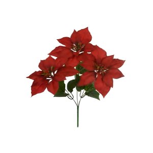 Planta Decorativa Permanente Bico de Papagaio Aveludado Vermelho 36 cm Flor Arte 46927001