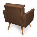 Ver imagem 6 de Kit 2 Poltronas E Namoradeira 2 Lugares Olivia Suede Marrom
