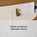 Ver imagem 6 de Painel Bancada Suspensa 1 Porta Tvs até 55 Polegadas Íris - Cinamomo/off White