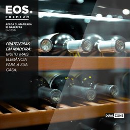 Adega Climatizada 33 Garrafas Dual Zone Eos Premium Compressor Eac33im 220v - 3