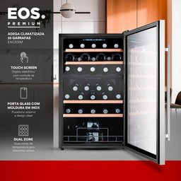 Adega Climatizada 33 Garrafas Dual Zone Eos Premium Compressor Eac33im 220v - 4