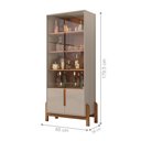 Ver imagem 4 de Conjunto Buffet e Cristaleira Jayce Off White Cedro