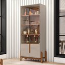 Ver imagem 2 de Conjunto Buffet e Cristaleira Jayce Off White Cedro