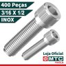 PARAFUSO ALLEN C. CILÍNDRICA 3/16 X 1/2 INOX - 400PÇS - 3