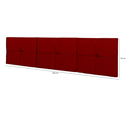 Ver imagem 5 de Cabeceira Cama Casal Queen México 1,60 Box Estofada - Vermelho Suede