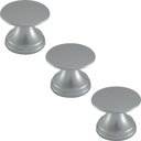 Ver imagem 1 de Conjunto de 3 Puxadores 199 Tucson Ponto Cromo Acetinado para Móveis Armários e Gavetas