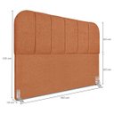 Ver imagem 2 de Cabeceira Cama Box Queen 160 Cm Estofada Revestida em Bouclé Luxo