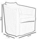 Ver imagem 6 de Poltrona Decorativa Alana Veludo Prata - Londrilar