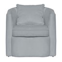 Ver imagem 2 de Poltrona Decorativa Alana Veludo Prata - Londrilar