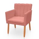 Ver imagem 4 de Kit 2 Poltrona Cadeira para Sala Confortável e Reforçada Carol Suede
