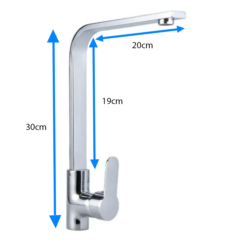 Torneira Cozinha Gourment Monocomando Misturado 5059A Prata Luuk Young - 2