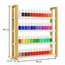 Ver imagem 3 de Expositor Organizador de Esmaltes Iron em Ferro 60x58 Cm Dourado