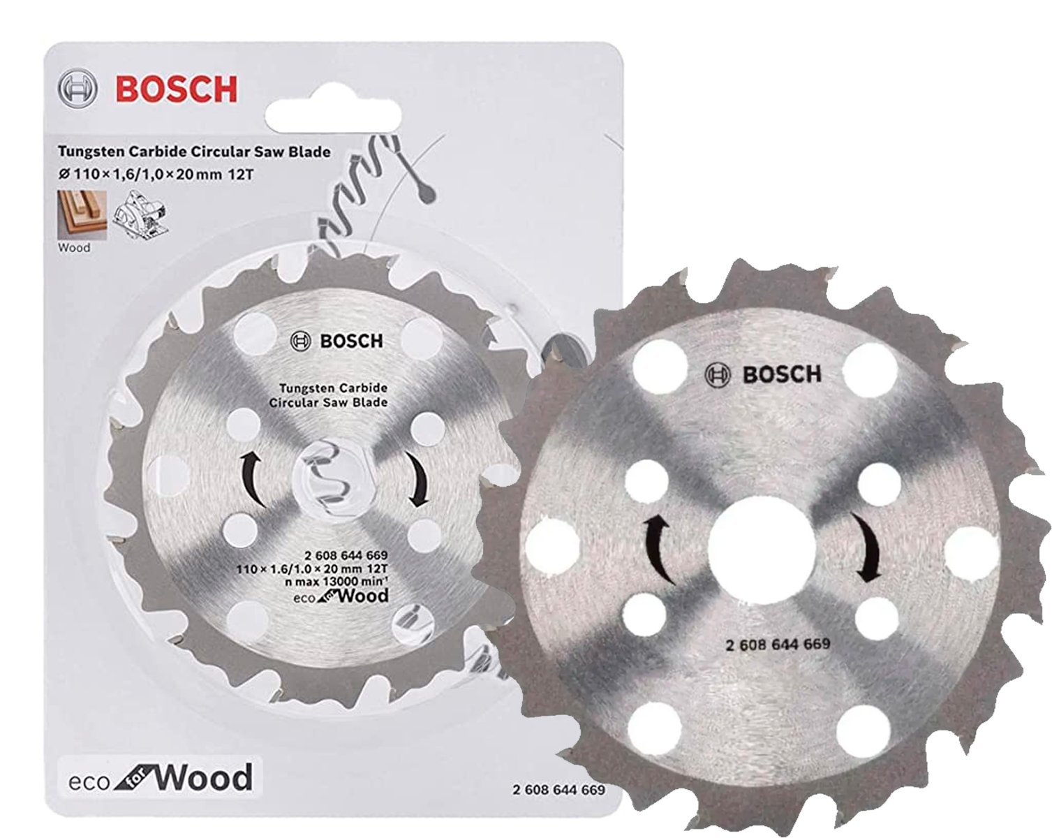 Disco De Serra Circular Coolteq 110 mm 12 Dentes Bosch - 2