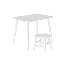 Ver imagem 2 de Conjunto de Mesinha e Banquinho Infantil para Quarto de Brinquedos e Atividades Branco