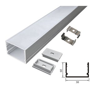 Perfil de Sobrepor 20x30mm P/fitas de Led 3m Nordecor - Branco