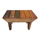 Ver imagem 3 de Banco Infantil Colorido em Madeira de Demolição Sudeste Rústico