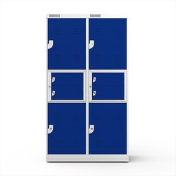 Armário em Aço Distribuidor Duplo Nr 24 - Nk 2719 Nilko Armários Azul Chave Padrão - 2