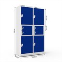 Ver imagem 4 de Armário em Aço Distribuidor Duplo Nr 24 - Nk 2719 Nilko Armários Azul Chave Padrão