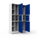 Ver imagem 3 de Armário em Aço Distribuidor Duplo Nr 24 - Nk 2719 Nilko Armários Azul Chave Padrão