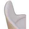 Cadeira de Jantar Lara Veludo Pérola com Pés em Madeira - 8