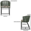 Ver imagem 2 de 2 Cadeiras de Jantar Área Noronha em Alumínio com Pintura Preta Corda Náutica E6 Trama Original