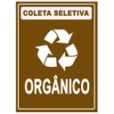 Ver imagem 1 de Placa Coleta Seletiva Condomínio Material Reciclável - Lixo Orgânico 15x20cm Tacolado 05 Unidades