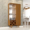 Ver imagem 1 de Cristaleira Elba com Led, Vidro e Soft Close Sala de Jantar - Naturalle