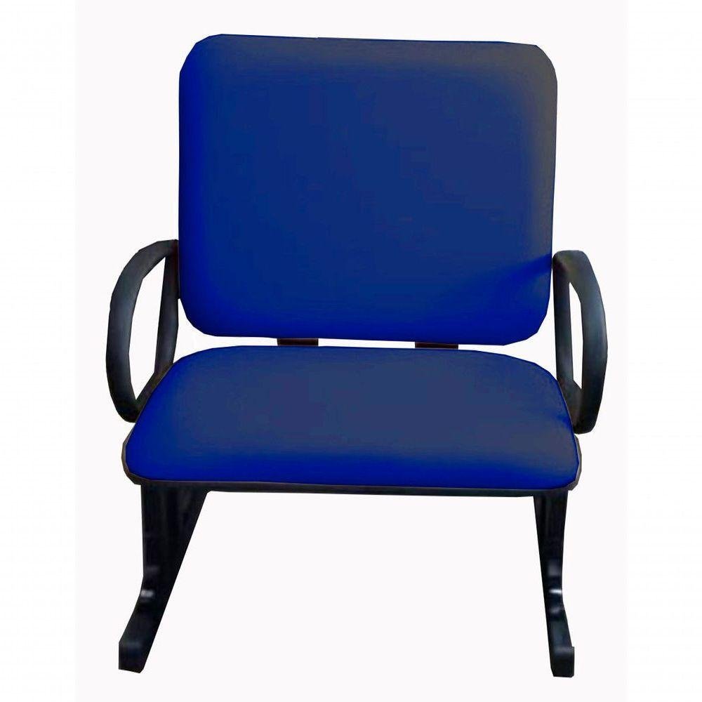 Cadeira Para Escritório Para Obesos Até 250kg Azul - 4