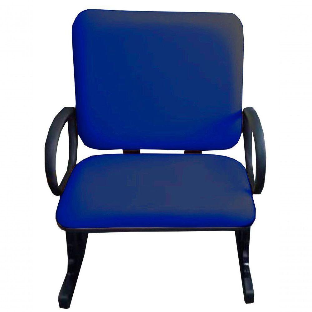 Cadeira Para Escritório Para Obesos Até 250kg Azul - 6