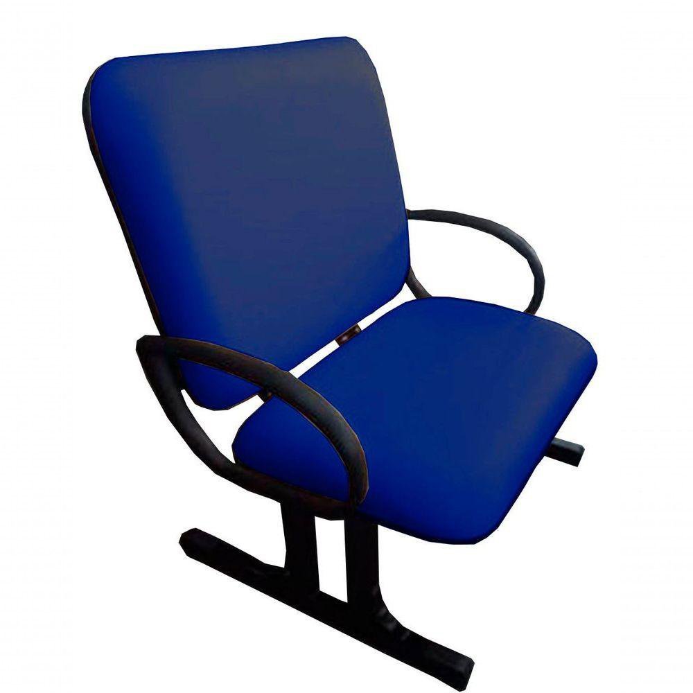 Cadeira Para Escritório Para Obesos Até 250kg Azul - 7