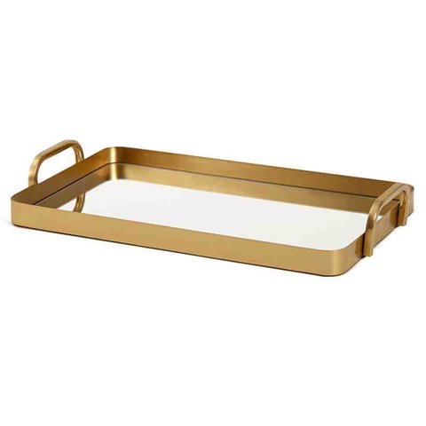 Bandeja em Metal com Espelho 18293-g Mart