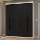 Ver imagem 1 de Guarda-Roupa Casal 6 Portas Batentes Netuno Madesa