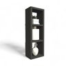 Nicho Decorativo Funcional Minimalista Mdf P Banheiro Preto - 1