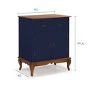 Ver imagem 4 de Balcão Buffet com 2 Portas e 1 Gavetas Pés Luis Xv 60629 Linz Móveis