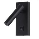 Ver imagem 1 de Arandela de Parede Led Leya Direcionável 3000k 2w Bivolt Preto Gaya