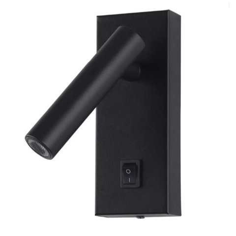 Arandela de Parede Led Leya Direcionável 3000k 2w Bivolt Preto Gaya