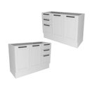 Ver imagem 5 de Armário de Cozinha Balcão 120cm com 2 Portas e 3 Gavetas Grazi Tecnomobili