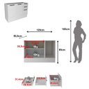 Ver imagem 2 de Armário de Cozinha Balcão 120cm com 2 Portas e 3 Gavetas Grazi Tecnomobili