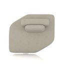 Ver imagem 4 de Sofá Ilha Dakota Chaise 168cm Modulado Encosto Almofada Solta Veludo Bege G33 - Gran Belo