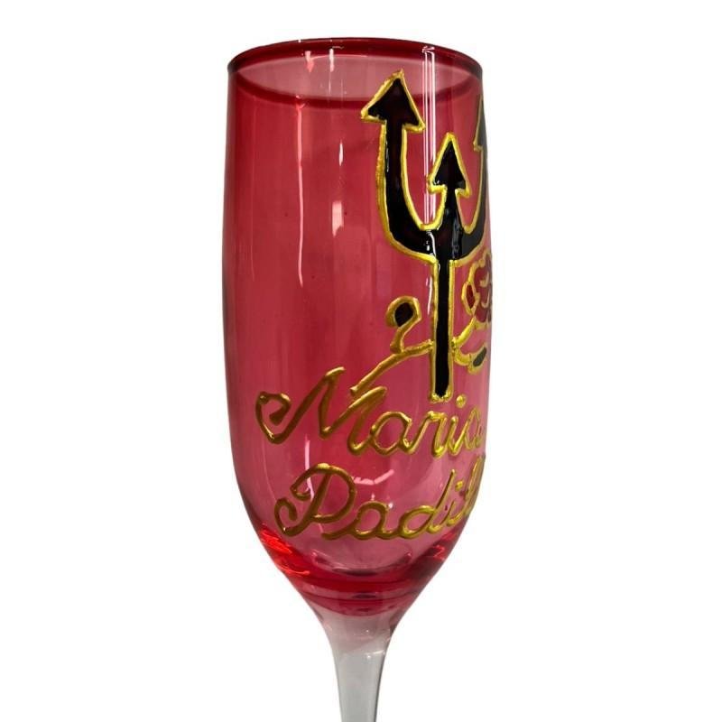 Taça Pomba Gira Vermelha Maria Padilha Cristal Luxo 150 Ml - 7