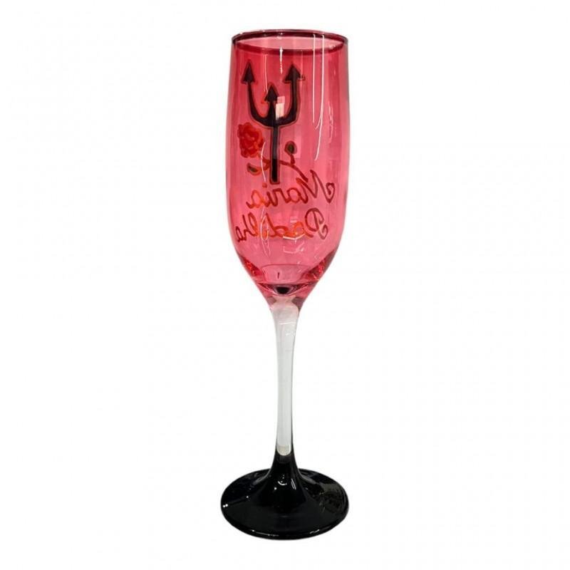 Taça Pomba Gira Vermelha Maria Padilha Cristal Luxo 150 Ml - 4
