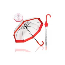 Guarda-chuva Infatil Transparente Vermelho - 2
