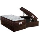 Ver imagem 1 de Conjunto Box Baú Solteiro: Colchão Molas Probel Masterpocket Ensacadas Prodormir Miami + Base Crc