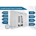 Ver imagem 6 de Guarda Roupa Casal 6 Portas 2 Espelhos e 6 Gavetas C/ Pés Guarapari Cinamomo - Panan